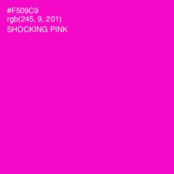 #F509C9 - Shocking Pink Color Image